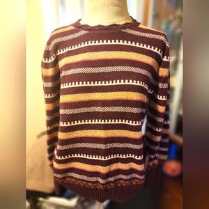Loft striped shimmer sweater